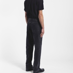 Jean en denim délavé vintage pour homme 2026, taille mi-haute, coupe droite ample, hiver, couleur unie, style Hip Hop, streetwear décontracté, fournisseur OEM ODM - Product Image 3