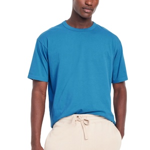 T-shirts en coton pour hommes, unisexes, à manches courtes, col rond, coupe ample, basiques, unis, sportifs, en coton, pour l'été, décontractés, coupe ample, basiques, t-shirts vierges - Product Image 2