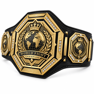 Ceinture de championnat personnalisée Titan Forge pour la lutte, la boxe, le MMA, plaques métalliques, sangle en cuir PU, logo personnalisé, fabricant OEM, 2,2 m - Product Image 2