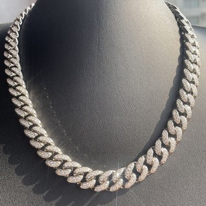 Cadena de Hip Hop con Diamantes de Moissanita Más Vendida, Joyería Moderna y Elegante para Hombres y Mujeres, Estilo Urbano - Product Image 4