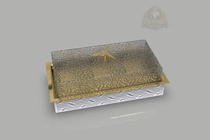 Dôme à gâteau de luxe Émirats arabes unis, présentoir à desserts Ramadan Dubaï, présentoir à douceurs Aïd Arabie Saoudite, présentoir à gâteaux haut de gamme Qatar, dessert royal - Product Image 2