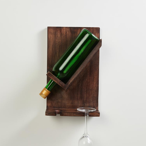 Support à Bouteilles de Vin en Bois, Artisanat en Bois, Cadeaux, Porte-Bouteilles de Vin pour Comptoir, Meilleur Prix - Product Image 1