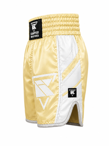 Shorts de boxe pour hommes, modèle 2026, jaune et blanc, impression par sublimation, séchage rapide, vêtements d'arts martiaux, coupe régulière, shorts de boxe pour adultes - Product Image 6