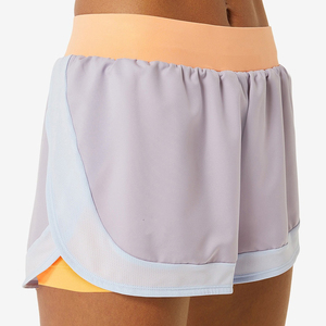 Shorts Deportivos Transpirables 2 en 1 de Cintura Alta para Mujer, Cierre Elástico en la Cintura con Diseño Moderno para Tenis, Gimnasio, Correr y Entrenamientos - Product Image 3