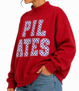 Pull universitaire personnalisé et confortable pour femme, style preppy, en chenille, avec broderie de lettres, vêtements de campus universitaire grec - Product Image 3