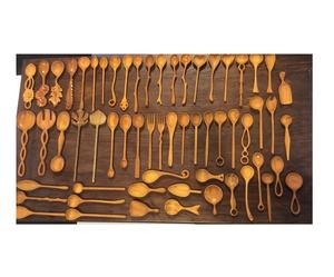 Fabrication en vrac d'ustensiles de cuisine et de service en forme de brindille en bois de frêne Outils de cuisine en bois écologiques - Product Image 5