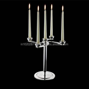 Candelabros artísticos altos de aluminio con diseño minimalista para exposiciones de galerías y Decoración elegante para eventos - Product Image 5