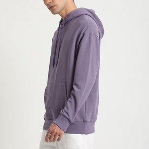 High Quality <b>Thick</b> <b>Fleece</b> Pullover Hoodie Men's 100% Cotton Oversized Boxy Fit Breathable Embroidered Zipper-Up Custom - Product Image 3
