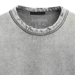 Sudadera con efecto lavado ácido para hombre, la más vendida, 100% algodón, la mejor calidad, en oferta - Product Image 5