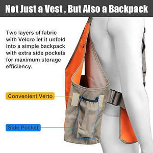 Gilet de fauconnerie de qualité en toile de coton pour l'entraînement et la manipulation des animaux, gilet de chasse en terrain ouvert, vêtement léger pour dresseur de chiens, gilet porte-dummy pour manipulateur - Product Image 5