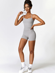 Conjunto de Yoga para Mujer, Venta Caliente, Calidad Premium, Hecho a Medida, al por Mayor, 2 Piezas, Estampado, Spandex/Nailon, Transpirable para Adultos - Product Image 3