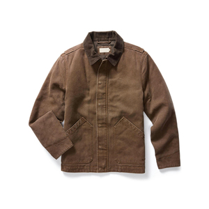 Chaqueta de trabajo de lona para hombre, resistente, de lona de algodón, con cierre de cremallera, cuello de pana y bolsillo en el pecho. - Product Image 6