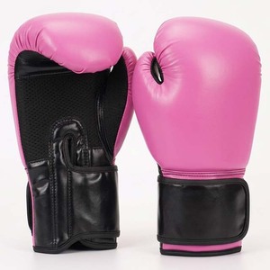 Gants de boxe d'entraînement en gros, en cuir microfibre, gants de boxe professionnels à lacets pour MMA - Product Image 3