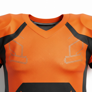 Uniforme de Fútbol Americano Personalizado Elástico al por Mayor, Jersey Transpirable con Paneles Laterales de Malla, Ropa Deportiva para Equipos - Product Image 6
