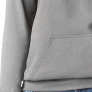 Grey Womens Pullover Hoodie <b>Long</b> Sleeve Fleece Sweatshirt Kangaroo Pocket Casual Custom Logo Wholesale Hooded <b>Top</b> Supplier - Product Image 5