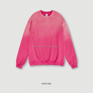 Nouveauté, sweat-shirt à capuche oversize vintage en coton délavé, dégradé, style streetwear, pour hommes - Product Image 5