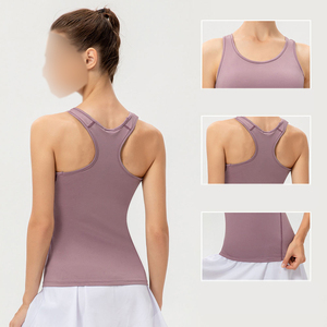 Débardeurs pour femmes de haute qualité, à séchage rapide, respirants, écologiques, en tissu de coton tricoté, avec étiquette privée, pour la salle de sport, la remise en forme, le sport, la course à pied - Product Image 2