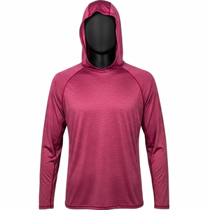 Sweat à capuche de pêche pour homme 100 % polyester imprimé, tissu léger et respirant, séchage rapide, UPF50+, logo personnalisé par sublimation, vêtements d'extérieur - Product Image 1