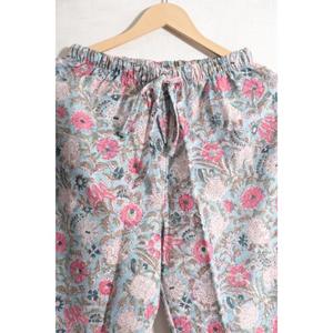 Conjunto de Pijama de Algodón Estampado Estilo Boho para Mujer, Ropa de Dormir Ligera para Dormir y Descansar - Product Image 5