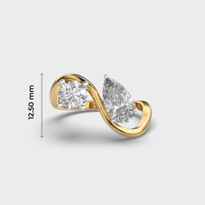 Anillo de Diamante de 2.5CT con Corte Elegante, Cultivado en Laboratorio, Certificado por IGI, Chapado en Oro Amarillo de 14K, VS1 FG, Anillo de Compromiso de Lujo para Mujer, 2g - Product Image 5