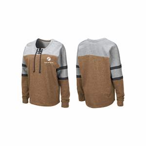 เสื้อสเวตเชิ้ตโอเวอร์ไซส์ปักโลโก้ตามสั่งสำหรับผู้ชาย เสื้อสเวตเชิ้ตถักสำหรับฤดูใบไม้ร่วง สีทูโทน สไตล์ลำลอง แฟชั่นสำหรับผู้ใหญ่ - Product Image 5
