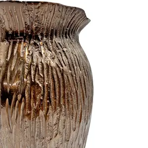 Vase à fleurs en fer de qualité export, design élégant, pour la décoration intérieure et domestique, style côtier fait main, vase de table écologique - Product Image 4