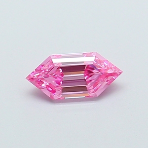 0.54Ct Hexagonal Cut Lab Grown Diamond Fancy Vivid <b>Pink</b> VS1 IGI Certified CVD Loose Diamond Wholesale for Jewelry Making - Product Image 1