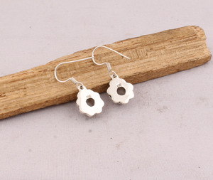 Wholesale <b>925</b> Sterling <b>Silver</b> Rose Quartz Water Drop Shape Vintage Handmade Drop <b>Earrings</b> for Women B2B Engagement Wedding - Product Image 4