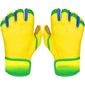 Guantes de Bateo de Cuero PU Morado, Acolchados, con Cierre de Velcro, Unisex, para Adultos, Guantes de Entrenamiento - Product Image 6
