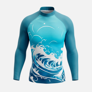 เสื้อว่ายน้ำโลโก้สั่งทำ UPF 50+ ป้องกันแสงแดด แห้งเร็ว ผลิตจากโรงงาน - Product Image 1