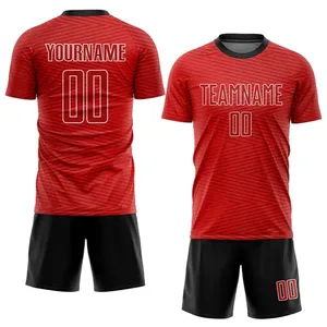Conjunto de Uniforme de Fútbol de Diseño Personalizado, Camiseta y Pantalones Cortos Transpirables de Secado Rápido, Ropa Deportiva para Hombre, Entrenamiento - Product Image 1