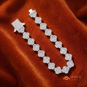 Bracelet en chaîne fine en moissanite argentée, bijoux de mode, style cadeau pour un usage quotidien, pour hommes et femmes, tendance de Los Angeles - Product Image 5