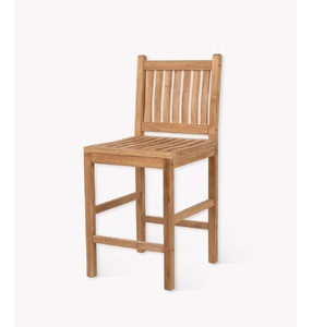 Silla de barra de madera de teca estadounidense, fabricada en Indonesia, muebles de madera maciza. - Product Image 1
