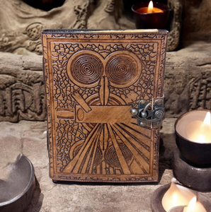 Darkhold Leather Journal: <b>Book</b> of <b>Shadows</b>, Grimoire with Lock - Product Image 2