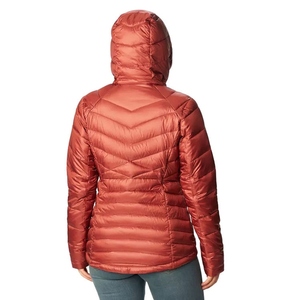 Blouson matelassé à capuche pour femme WARPRO INDUSTRY, fermeture éclair, manches longues, couleur unie, hiver, rouge, coupe-vent, denim - Product Image 4