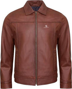 Blouson en cuir de motard vintage haut de gamme pour homme, en cuir véritable, veste décontractée d'hiver, style streetwear 2026 - Product Image 5