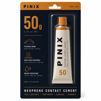 Lem Perekat Sol Sepatu Neoprena 50ml, Perekat Fleksibel untuk Perbaikan Alas Kaki Kulit, OEM ODM