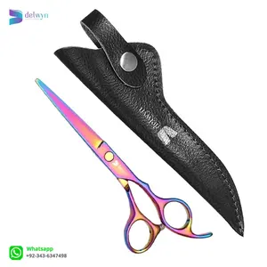 Plasma Multi Color Rainbow Hairdressing Scissors Stainless Steel Hair Scissors Titanium Hair Cutting Scissors Premium Shears