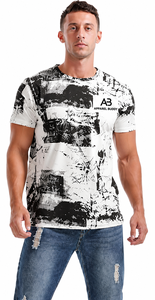 Camiseta de Manga Corta Casual para Hombre, Marca AMY, 100% Algodón, Corte Regular, Lisa, con Logotipo Personalizado Bordado en la Parte Delantera, Venta al Por Mayor - Product Image 6