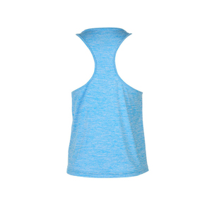 Camiseta Deportiva de Secado Rápido para Mujer, Estilo Racerback, para Yoga, Gimnasio, Running, Sin Mangas, Color Azul Jaspeado, Ropa Deportiva Activa, Chaleco de Entrenamiento - Product Image 2