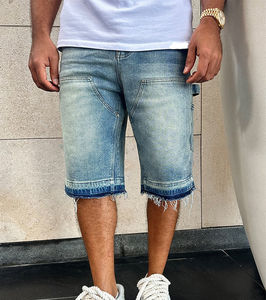Shorts en jean amples vintage pour homme, style streetwear d'été, coupe décontractée, pour le travail et la mode - Product Image 4