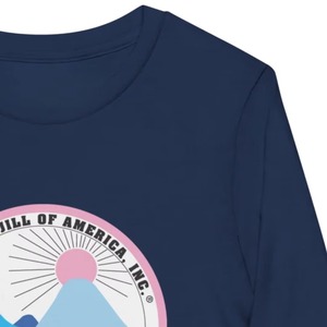 เสื้อสเวตเชิ้ตแขนยาวคอกลมสีน้ำเงินกรมท่าสำหรับวัยรุ่นพร้อมโลโก้แจ็คแอนด์จิลออฟอเมริกา 1938 เสื้อสวมหัวผ้าฝ้ายลำลองสำหรับทุกวัน - Product Image 6