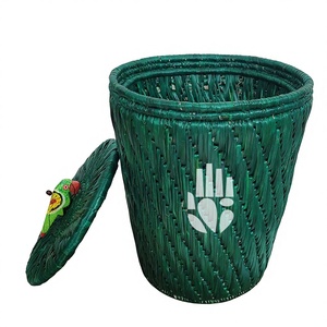 Maceta grande de hierba Munj, estilo rústico, tallada a mano, para plantas artificiales, estilo tradicional, para suelo. - Product Image 1