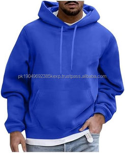 Sudadera con Capucha para Hombre de Talla Grande, Diseño Moderno, Transpirable, Básica, Hecha en Pakistán, Ropa de Invierno, Material de Poliéster y Algodón - Product Image 1