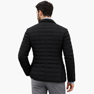 Custom Logo Front Streetwear Men <b>Thick</b> Puffer Jacket <b>Winter</b> Warm Waterproof <b>Coat</b> - Product Image 2