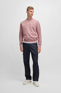 Sweat-shirt d'entraînement athlétique pour homme en molleton de coton, col rond, écologique, respirant, personnalisable OEM, avec poche - Product Image 3