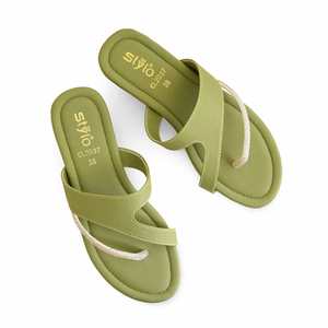 PISTAGREEN Sandales à talons décontractées pour femmes CL2037 Chappal - Product Image 1