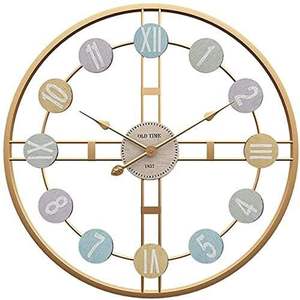 Reloj de Pared Metálico Moderno de Alta Gama para Decoración de Sala de Estar, Reloj de Pared Decorativo para Hogar, Dormitorio u Oficina a un Precio Accesible - Product Image 3
