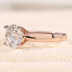 แหวนหมั้นเพชรแท้ 2.00 กะรัต สี E ความสะอาด VVS2 รับรองโดย IGI เพชรทรงกลม เงินแท้ 925 ผู้จัดจำหน่ายโดยตรงจากอินเดีย - Product Image 3