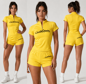 Ensemble de vêtements de sport pour femmes, 2 pièces, tenue de yoga, vêtements de fitness, vêtements de sport, logo personnalisé, OEM, fournisseur en gros - Product Image 5